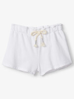 Hatley White Terry Paper Bag Shorts