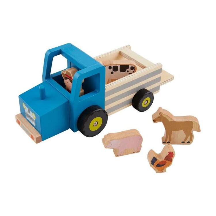 Mud Pie Wooden Vehicle Toy Set