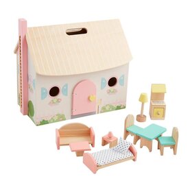 Mud Pie Wooden Doll House Set
