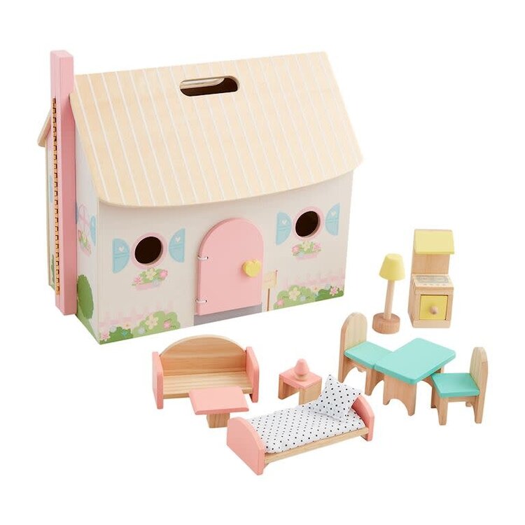 Mud Pie Wooden Doll House Set
