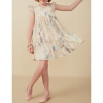 Hayden Girl Watercolor V Neck Dress