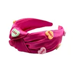 Mavi Bandz Pink Conversation Heart Knot Headband