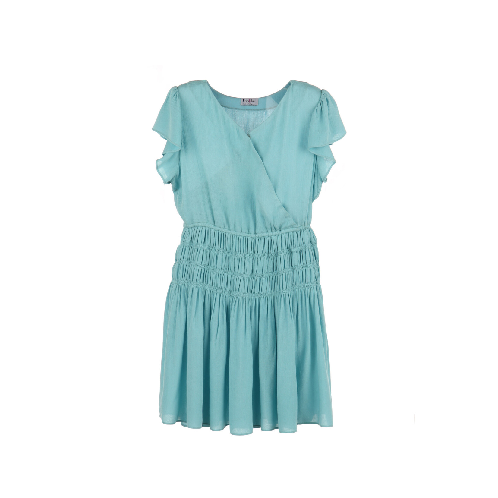 Gabby Blue Smocked Denisse Dress