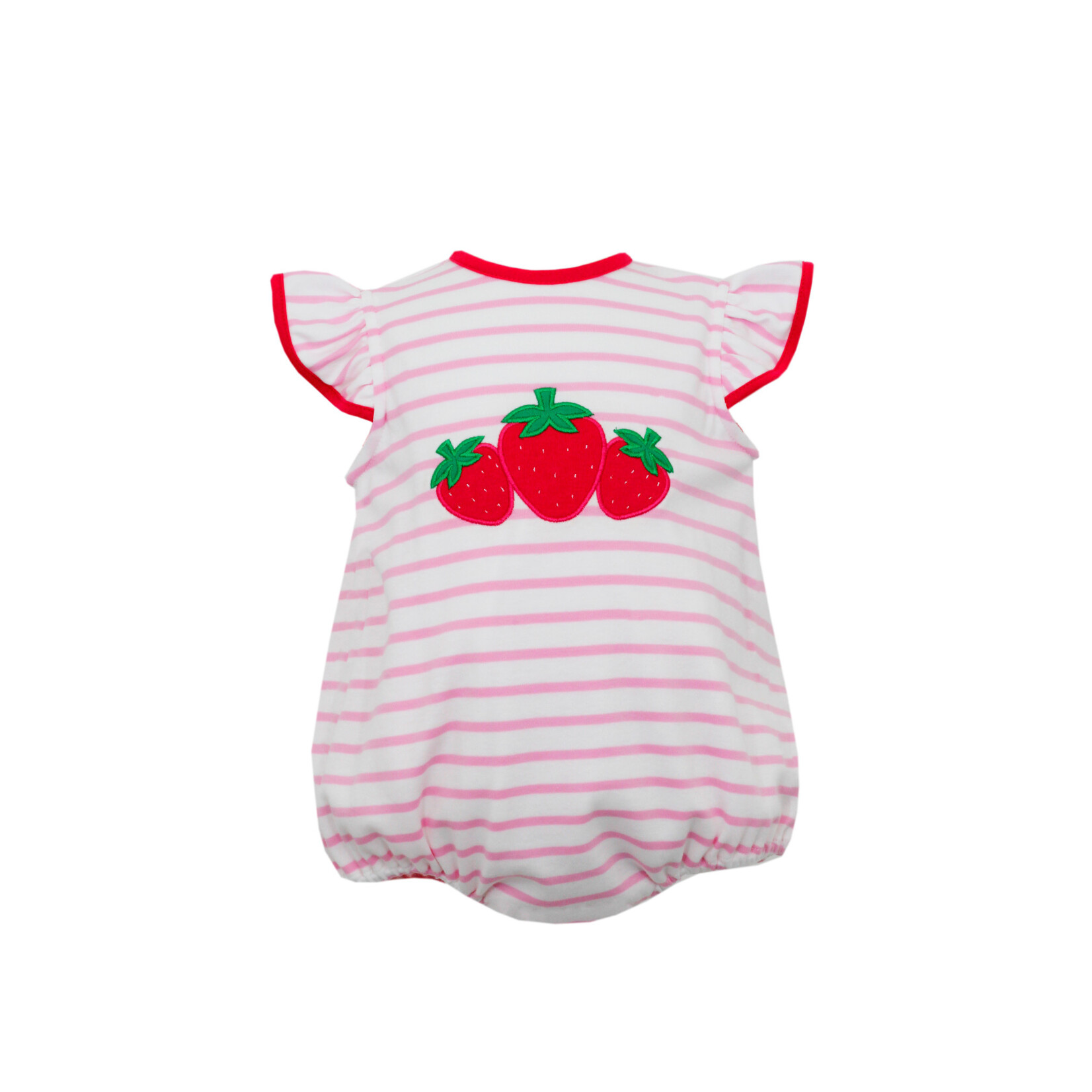Claire & Charlie Pink Stripe Strawberry Bubble