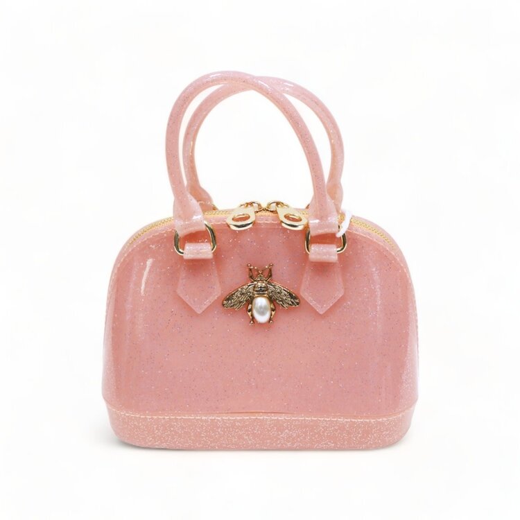 Doe A Dear Gillter Gold Bee Jelly Bowling Bag