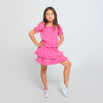 Joyous & Free Pink Joey Ruffle Skirt