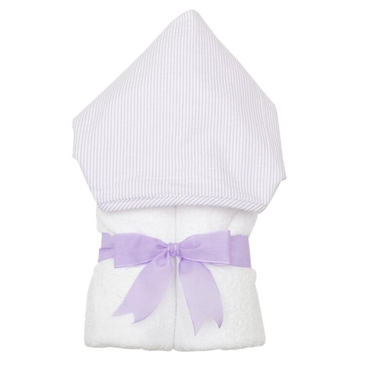 3 Marthas 3 Marthas Hooded Towel Seersucker Stripe