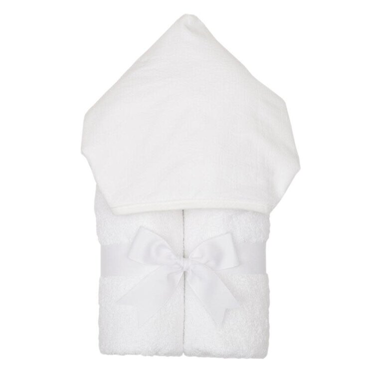 3 Marthas 3 Marthas Hooded Towel Seersucker Stripe