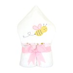 3 Marthas 3 Martha's Hooded Towel - Pink Bumble Bee