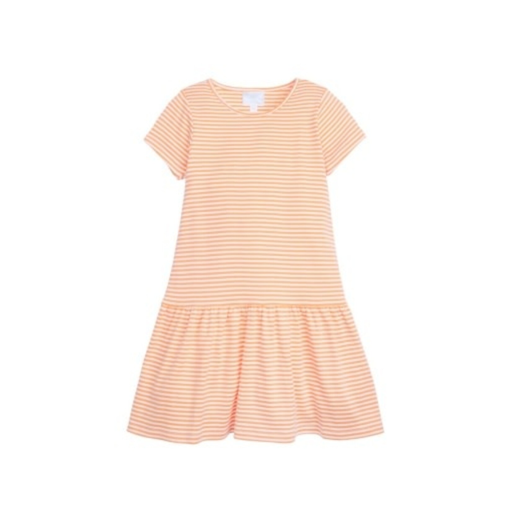 Little English Chanel T-Shirt Dress - Orange Stripe