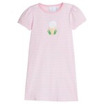 Little English Applique Dress - Golf Tee