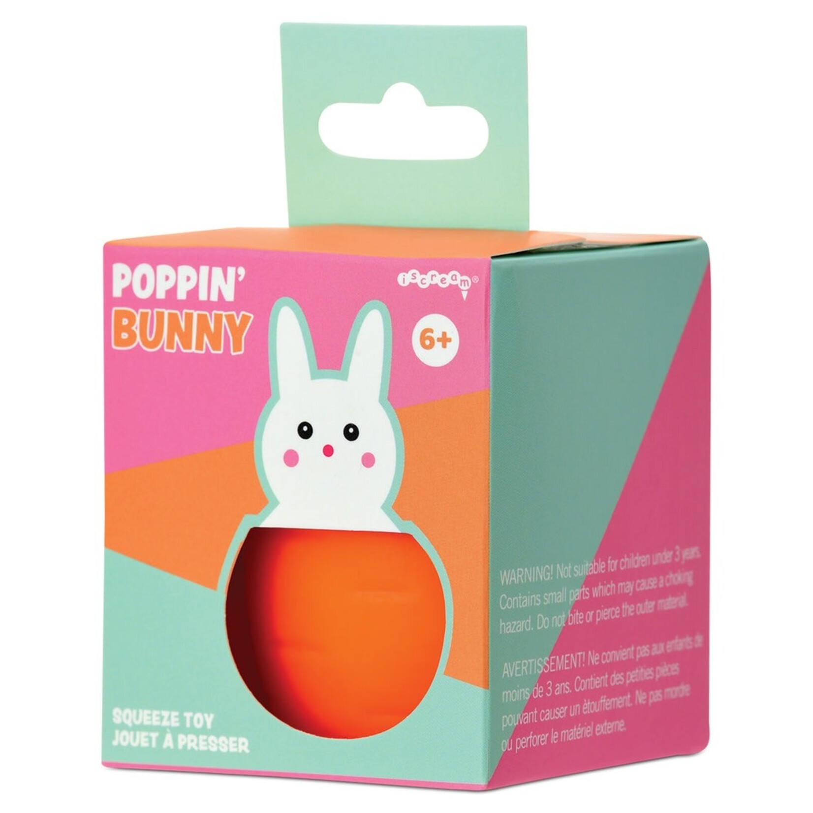 Iscream Poppin' Bunny Squeeze Toy
