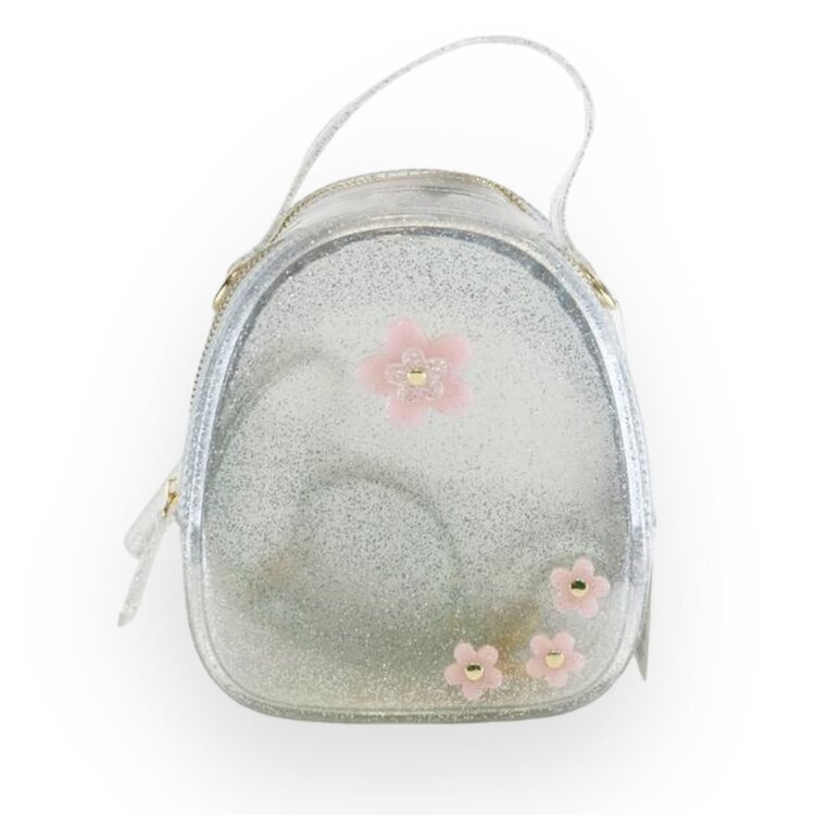 Doe A Dear Fuchsia Floral Motifs Jelly Purse