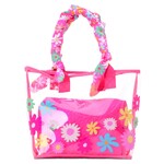 Iscream Puffy Flowers Clear Tote 2-Piece Set