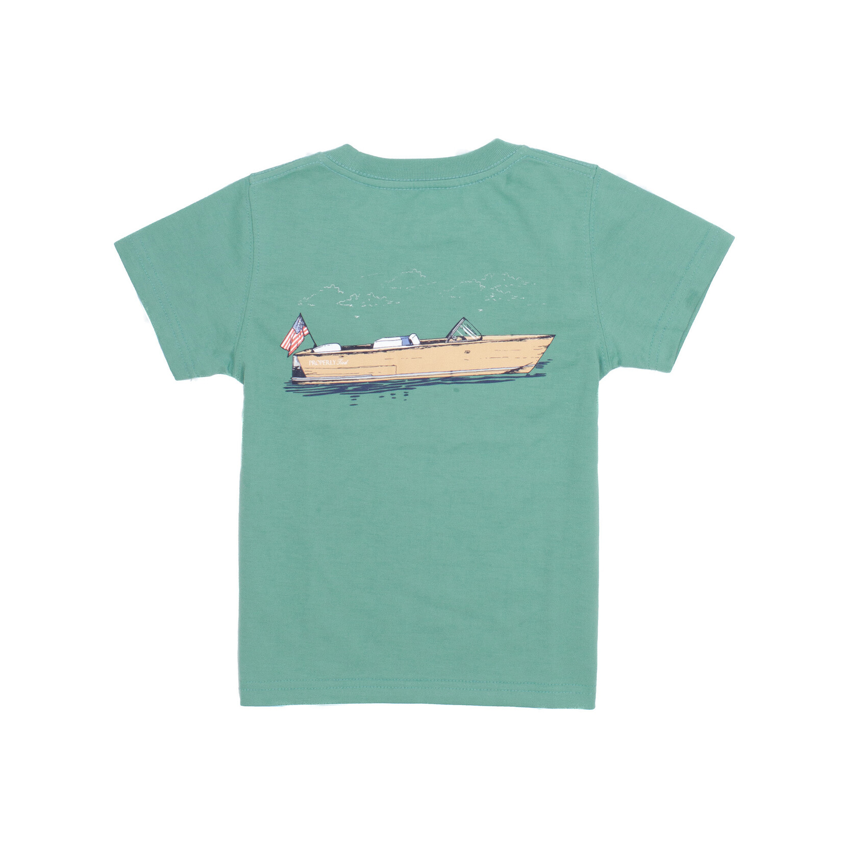 Properly Tied Green Boating Tradition SS Tee