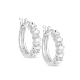 Lily Nily CZ Hoop Earrings SS
