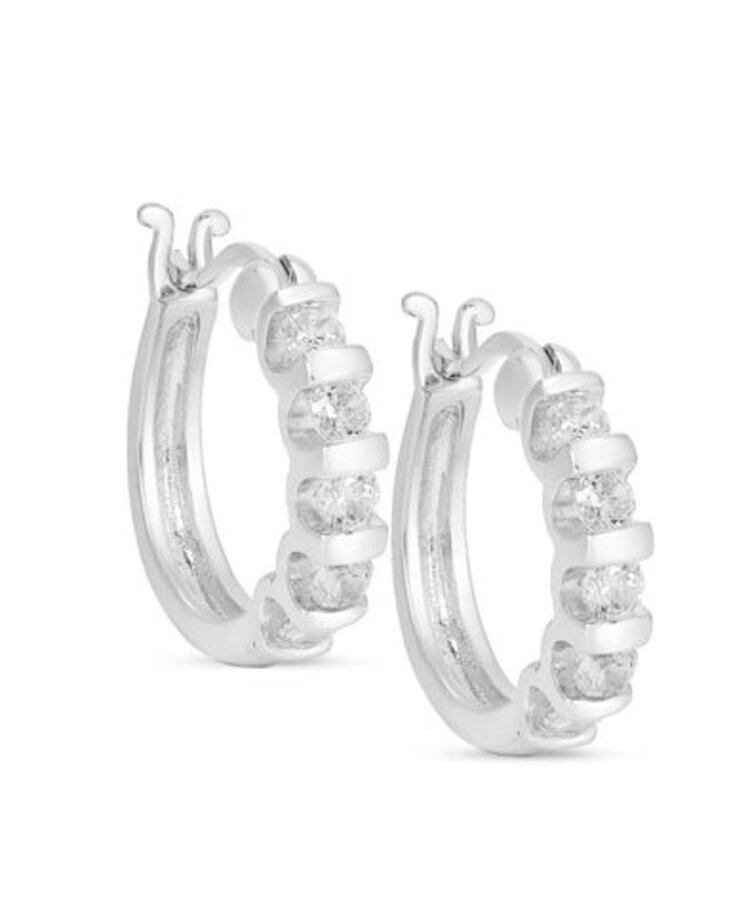 Lily Nily CZ Hoop Earrings SS