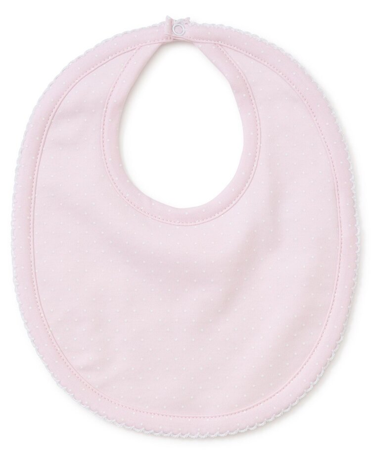 Kissy Kissy Pink w/ White Dot Bib