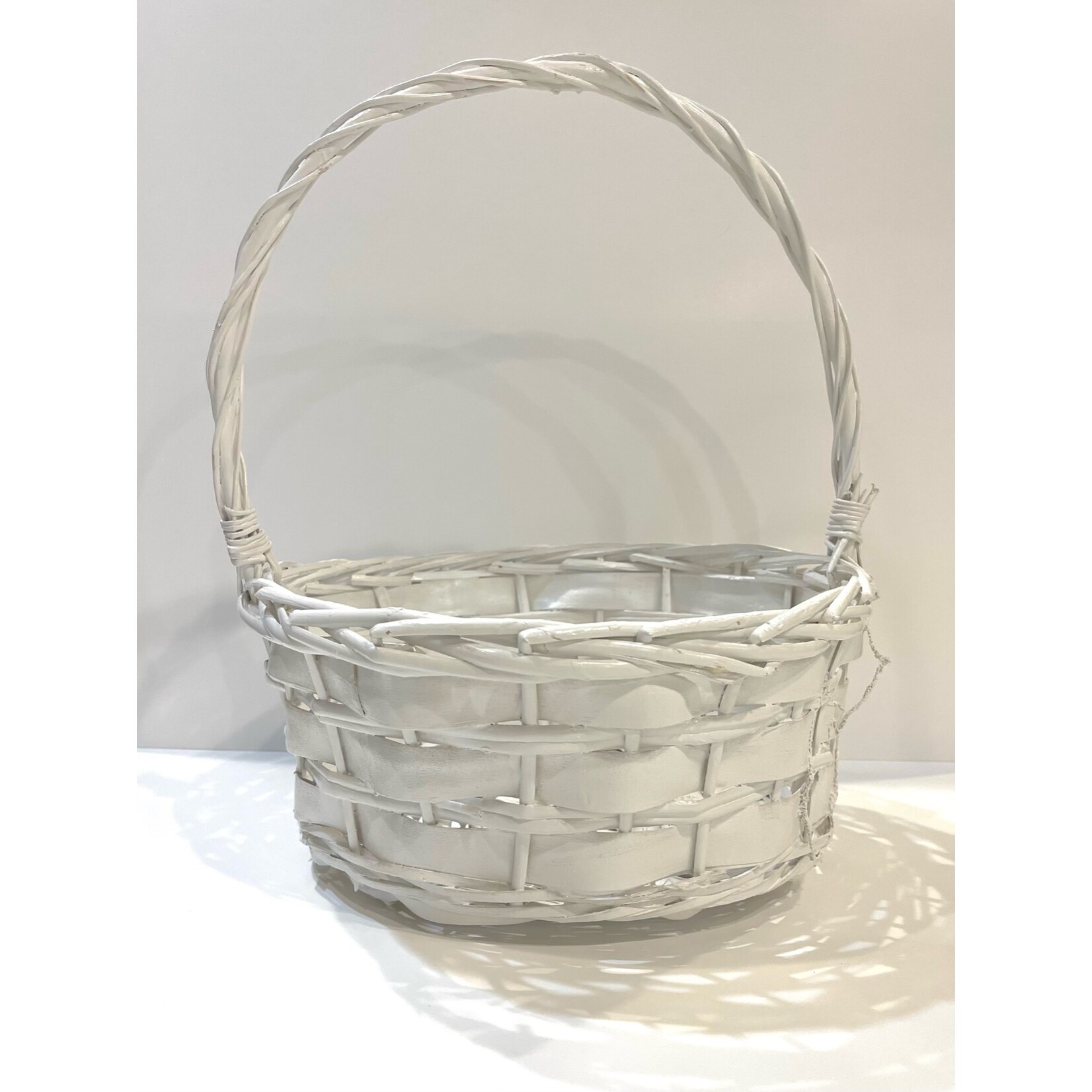White Easter Basket
