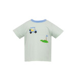 Claire & Charlie Green Stripe Golf Tee