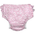 Green Sprouts Snap Ruffled Swim Diaper Pink Floral