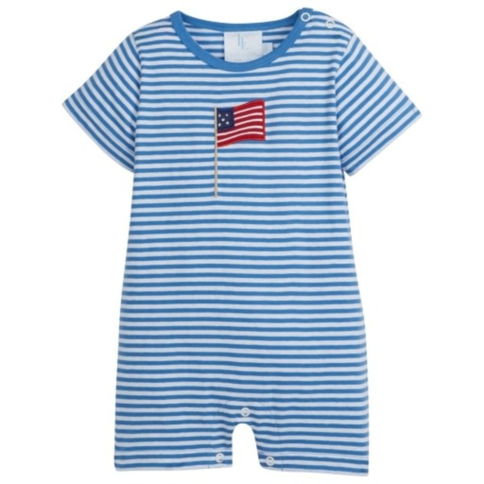 Little English Applique Romper - Flag