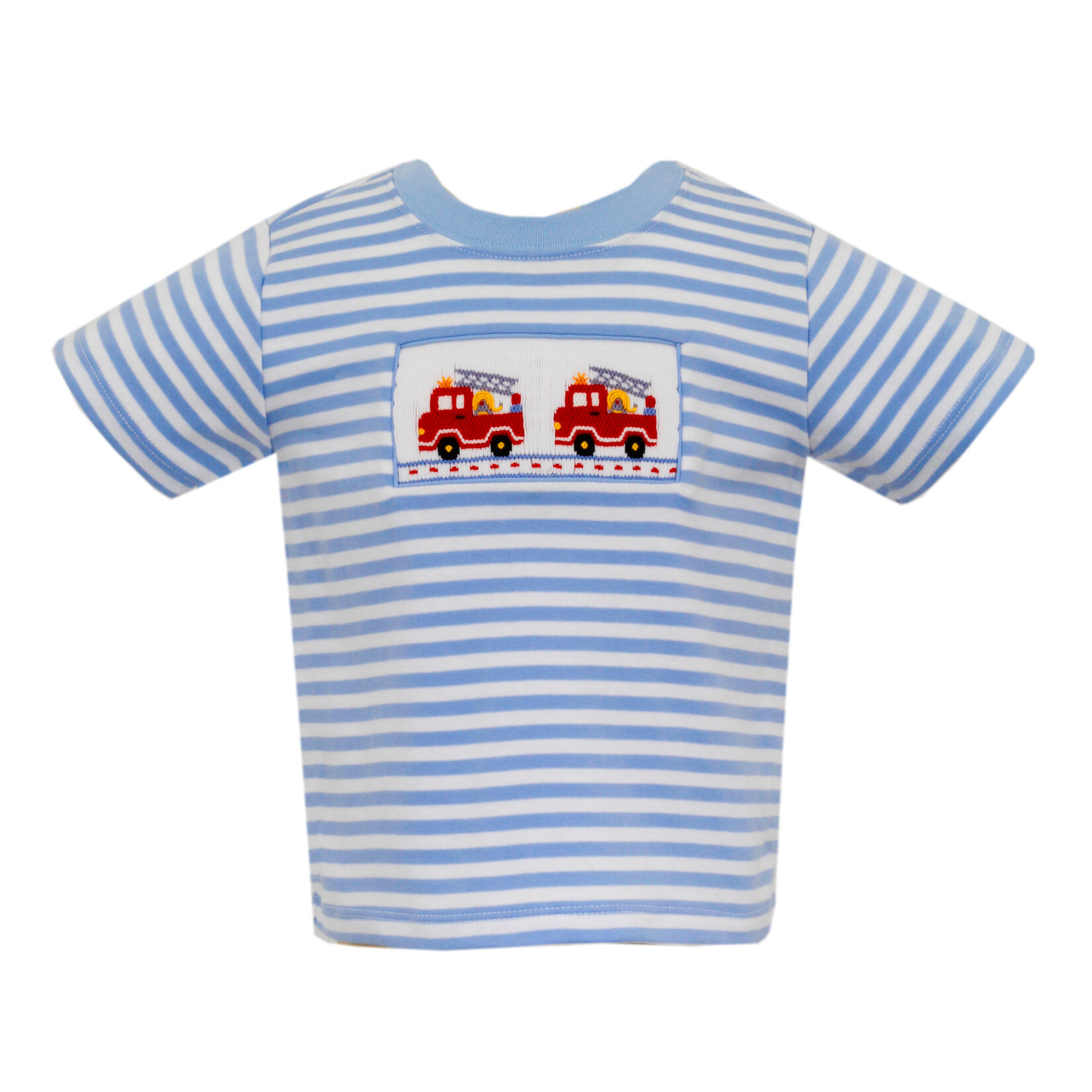 Anavini Blue Stripe Firetruck Shirt