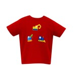 Claire & Charlie Red Construction Tee