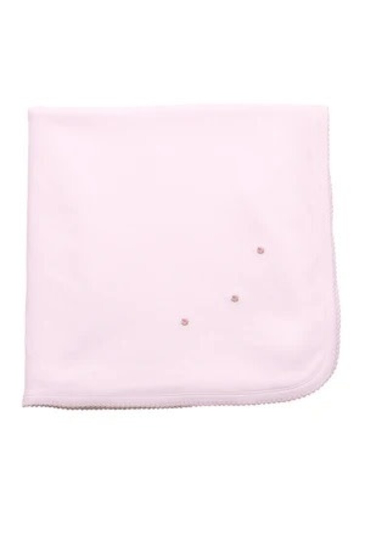 Proper Peony Embroidered Pima Blanket