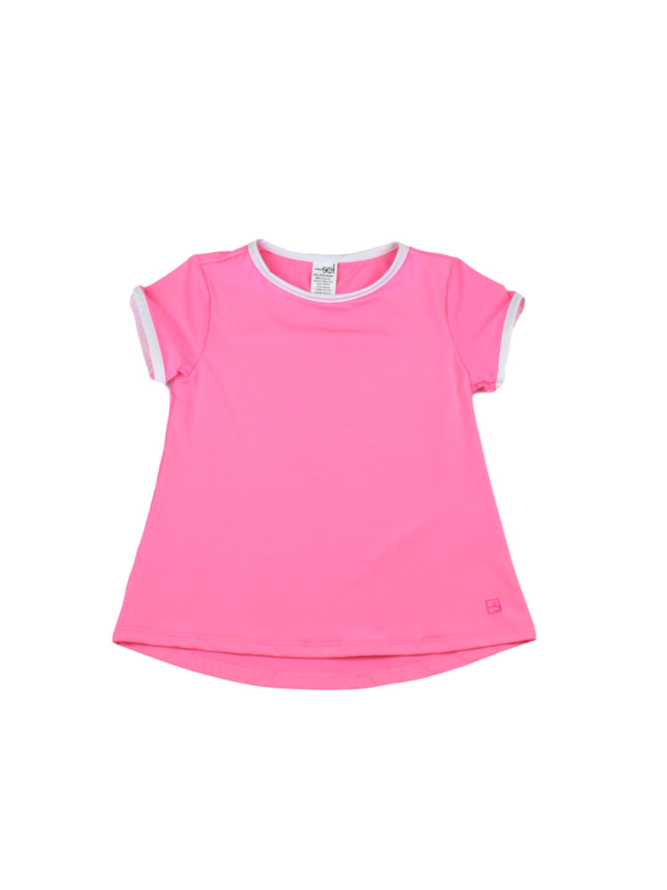 Set Athleisure Pink/Wht Bridget Tee