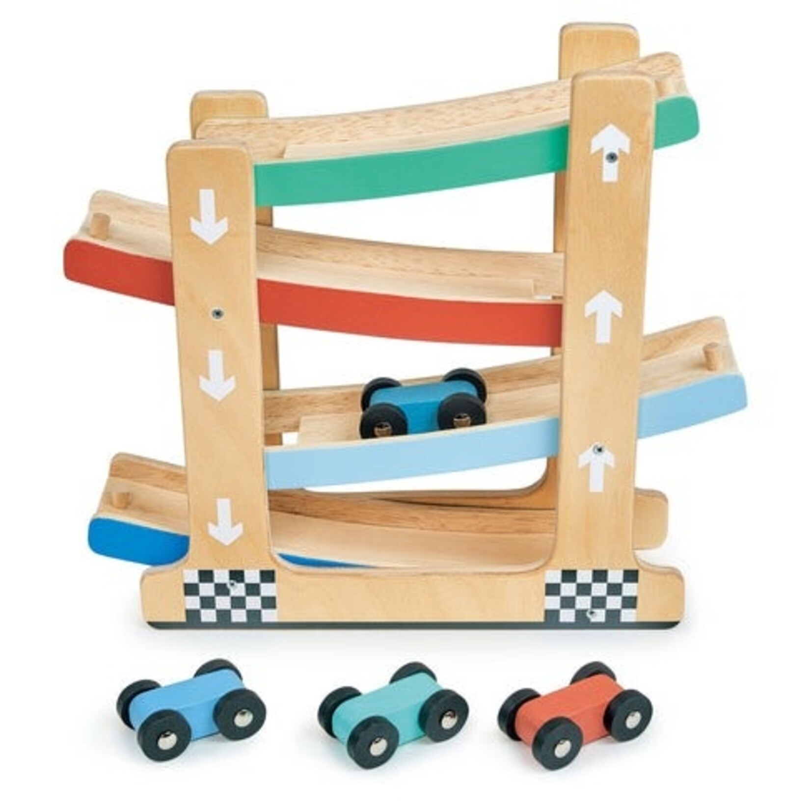 Mentari Wooden Ramp Racer Toy