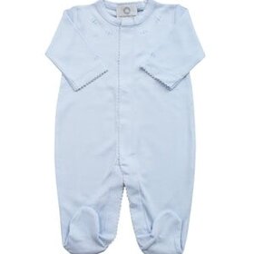 Proper Peony Blue Pima Footie