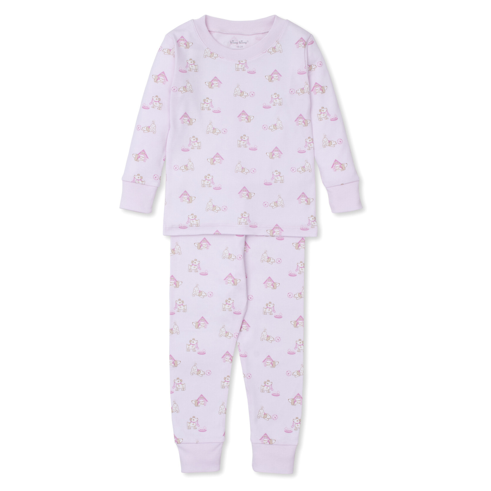 Kissy Kissy Pink Pups In Action PJ Set