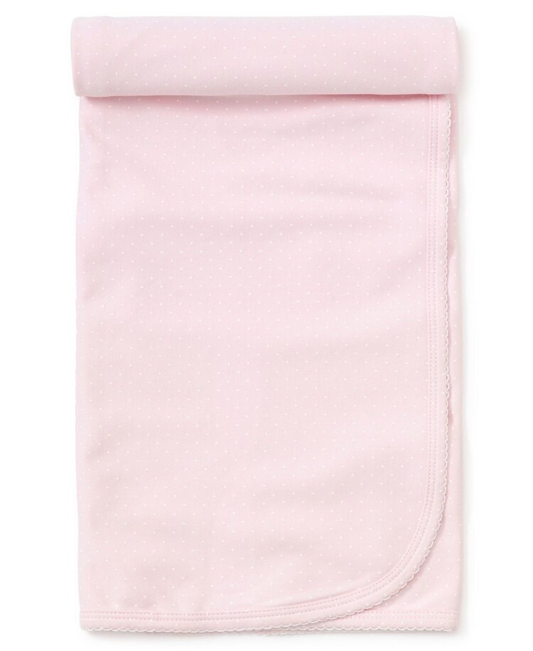 Kissy Kissy Pink w/ White Dot Blanket