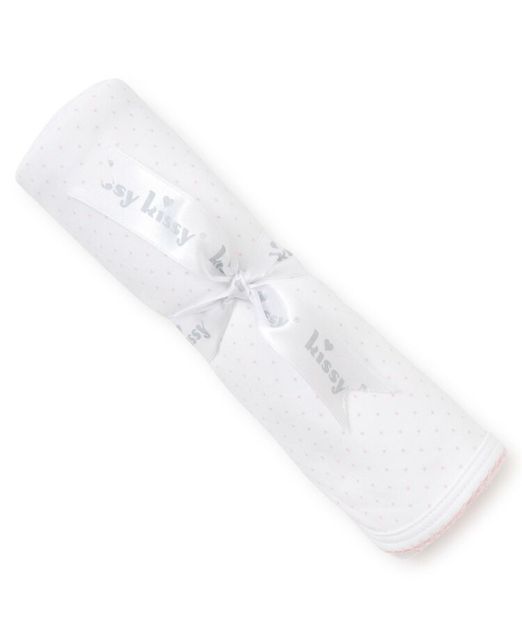Kissy Kissy Pink Dot Blanket