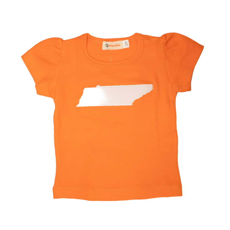 Luigi Kids Orange Girls Tennessee Shirt