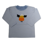 Luigi Kids Blue Stripe Candy Corn Bat Shirt