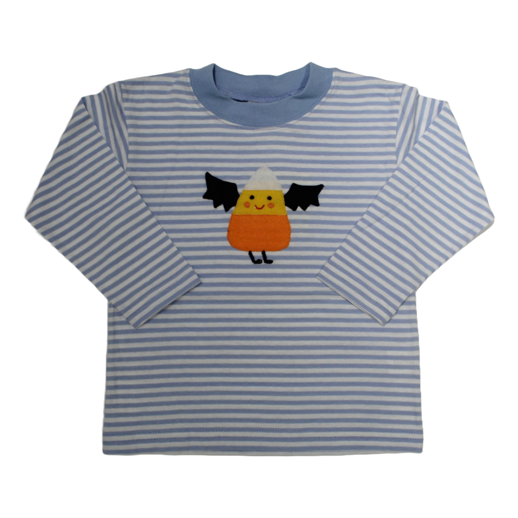 Luigi Kids Blue Stripe Candy Corn Bat Shirt