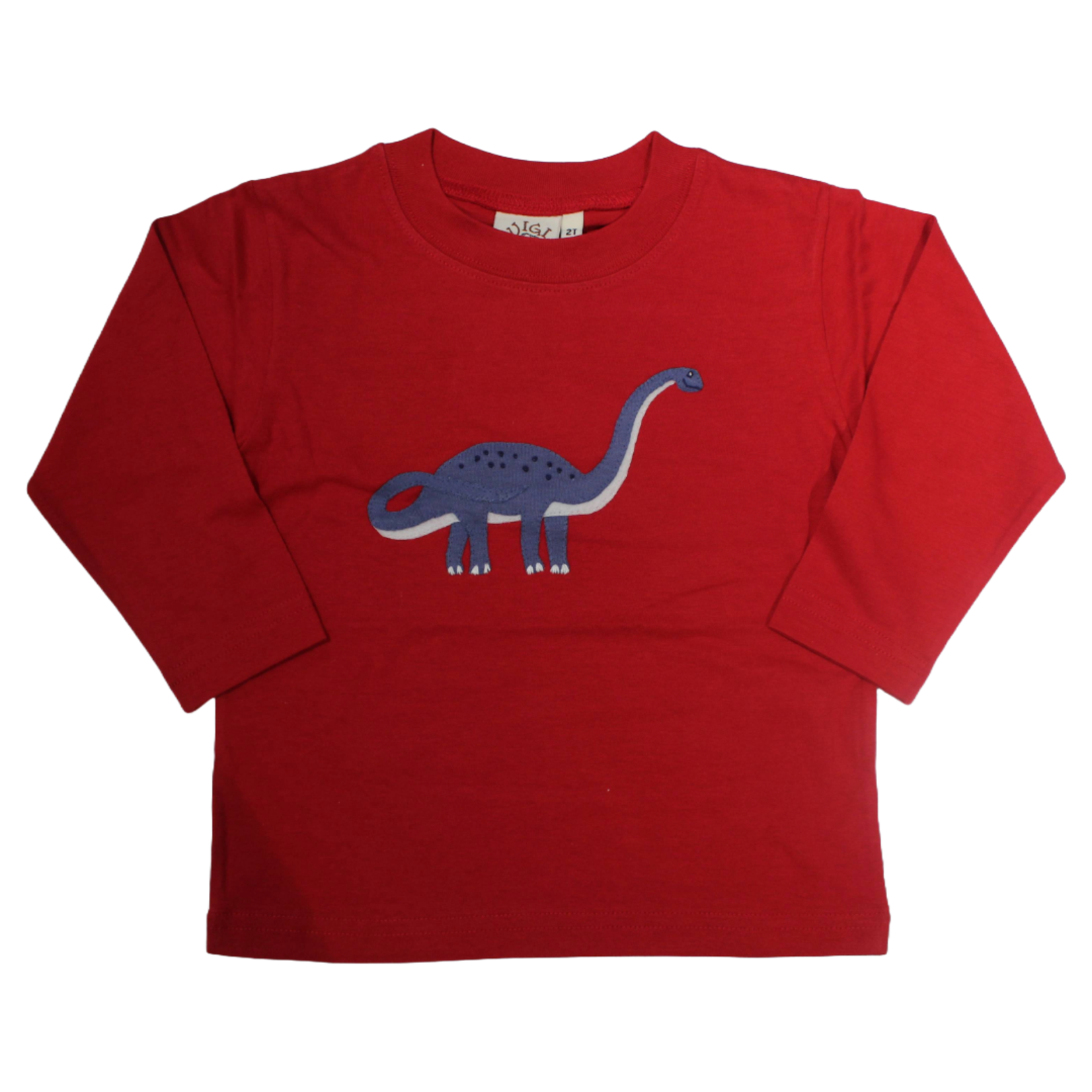 Luigi Kids Red Brontosaurus Shirt