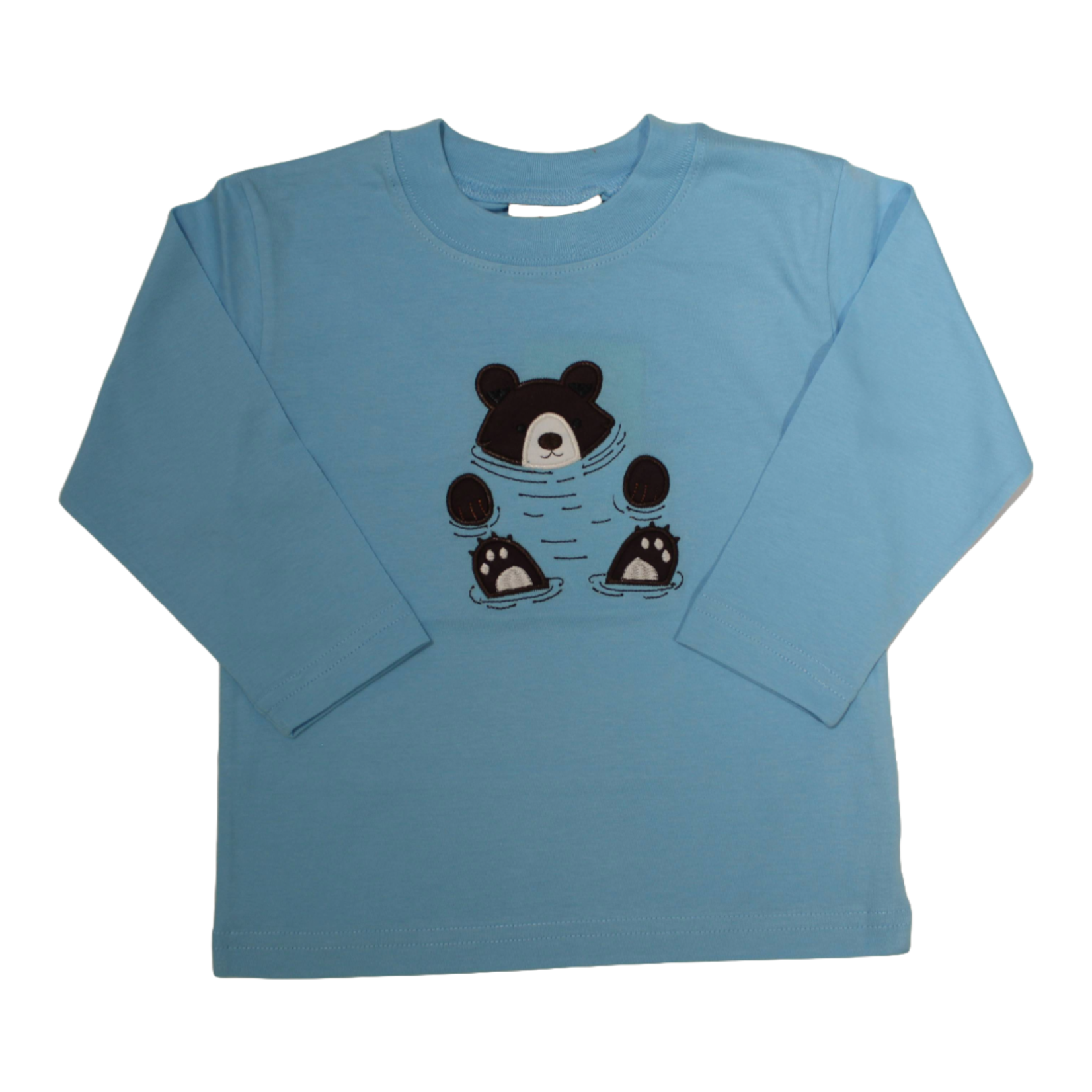 Luigi Kids Blue Swimming Bear Shirt