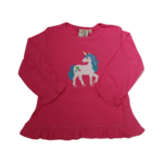 Luigi Kids Hot Pink Unicorn w/Hearts Top