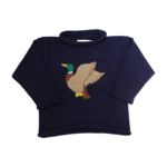 Luigi Kids Navy Flying Mallard Sweater