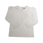 Luigi Kids White PP Collar Blouse