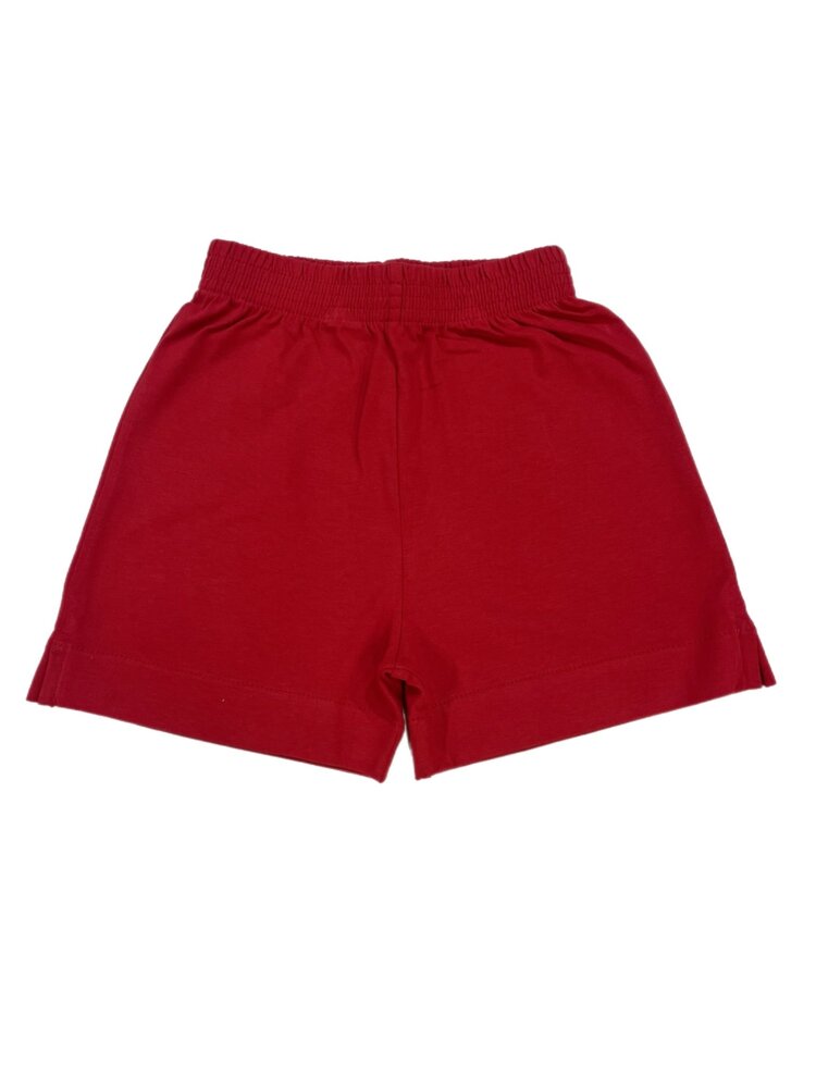 Luigi Kids Deep Red Knit Shorts