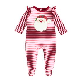 Mud Pie Santa Ruffle Footie