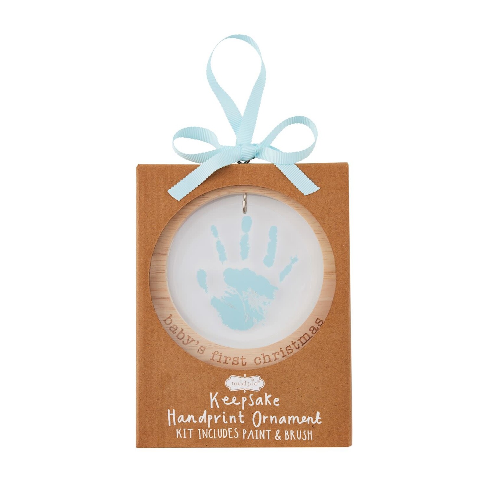 Mud Pie Acrylic Handprint Ornament