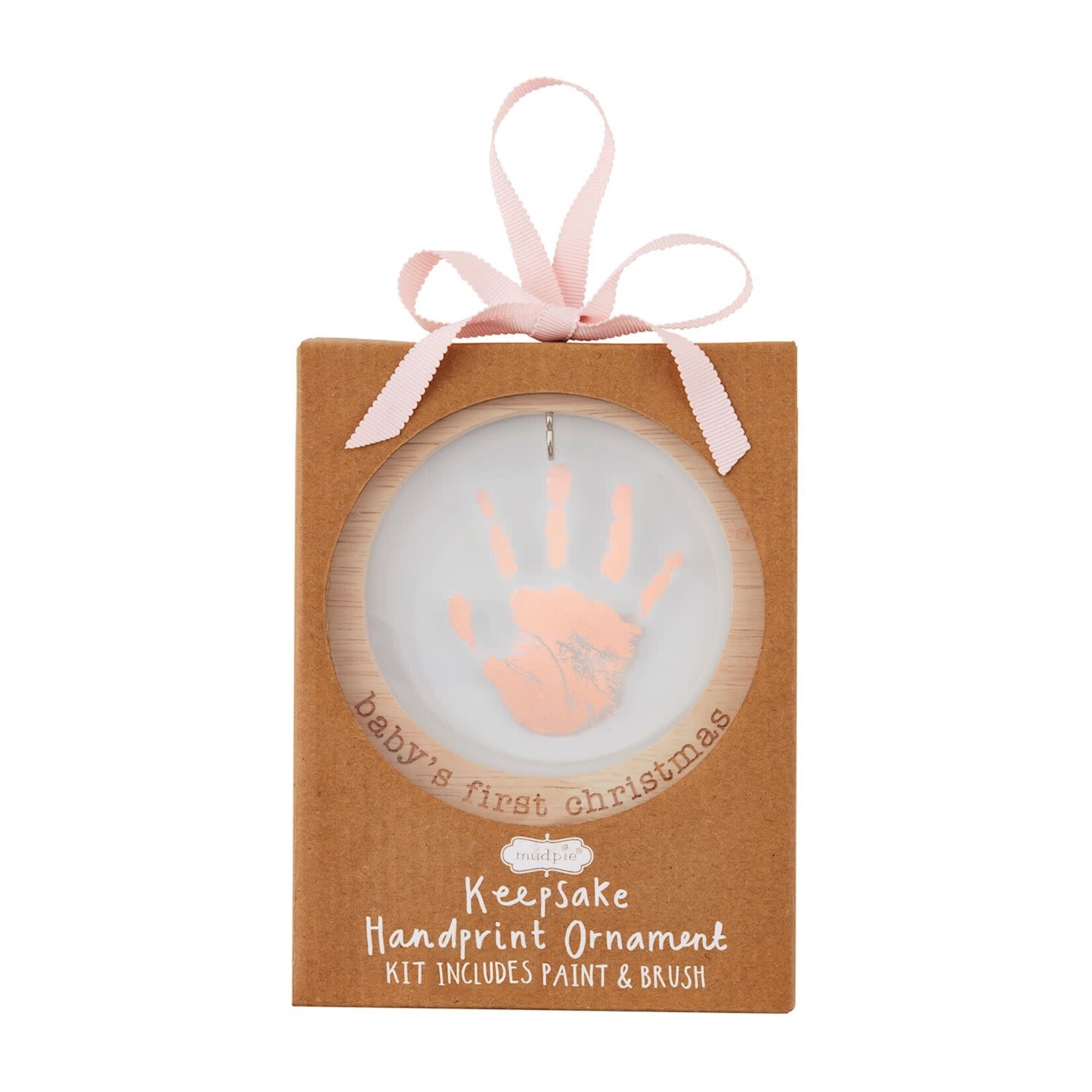 Mud Pie Acrylic Handprint Ornament