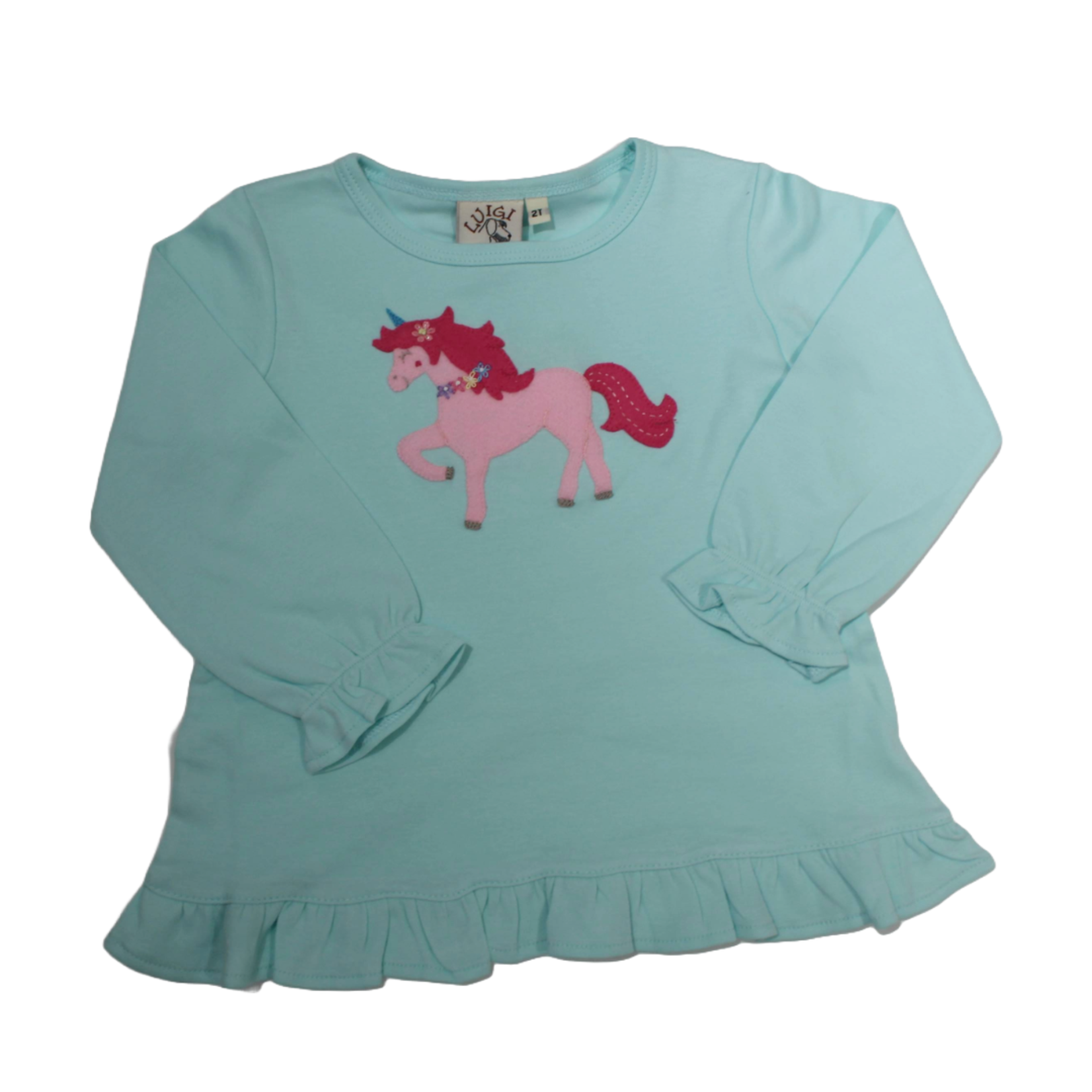 Luigi Kids Seafoam Unicorn Swing Top