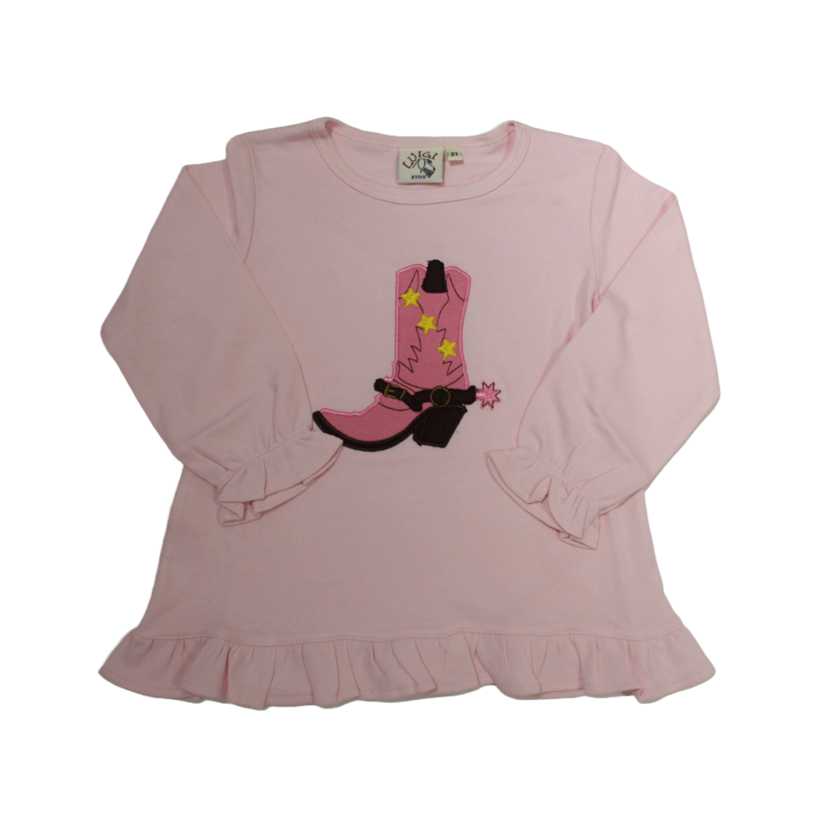 Luigi Kids Pink Cowgirl Boot Swing Top