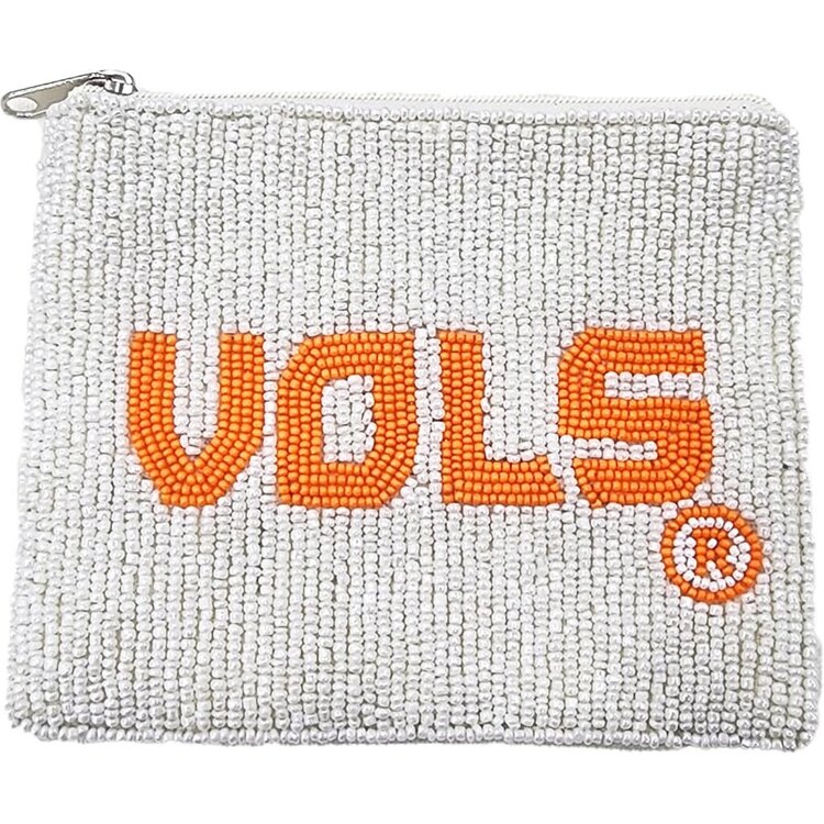 Vols Beaded Coin Pouch